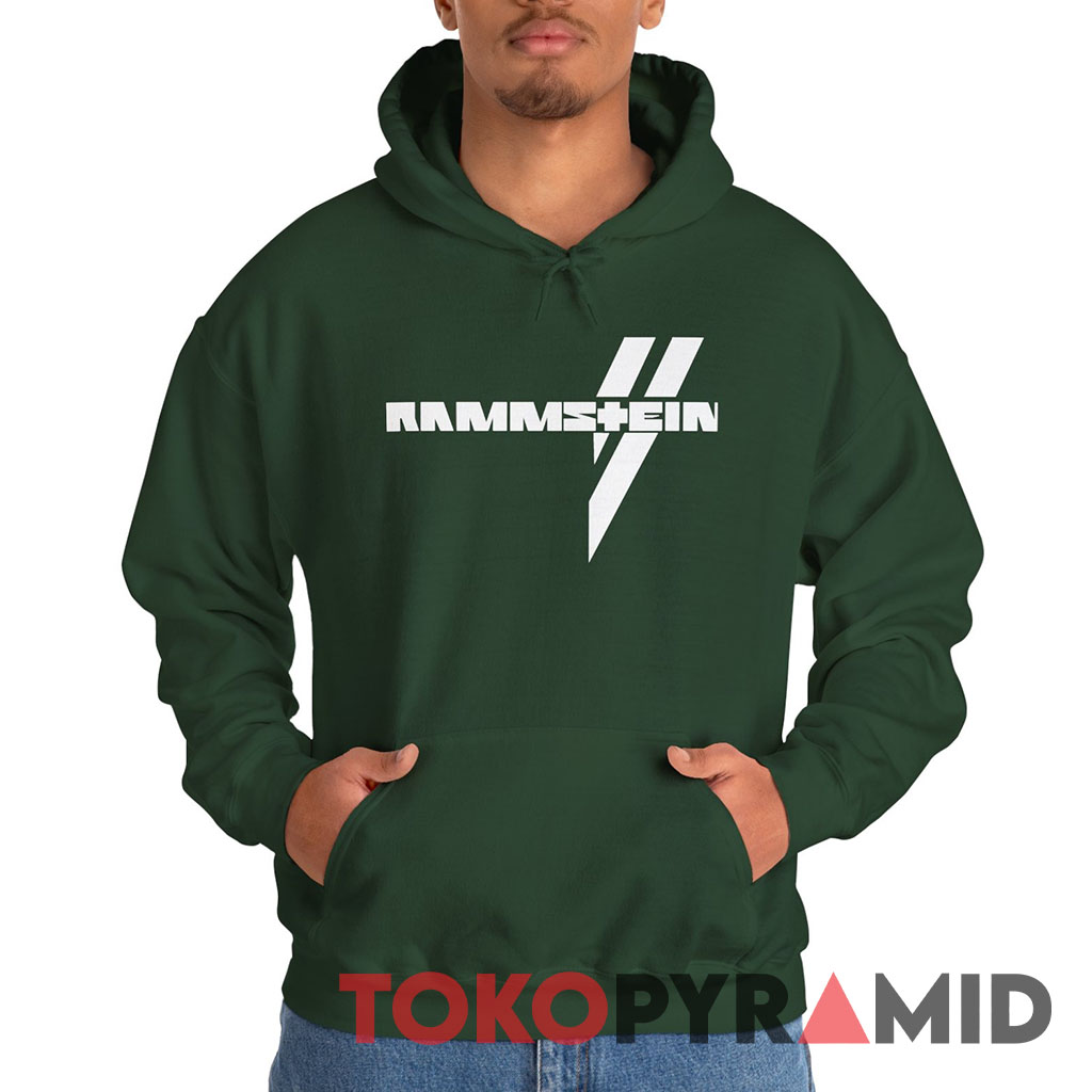 Rammstein Weiße Balken Hoodie Rammstein Weiße Balken Hoodie