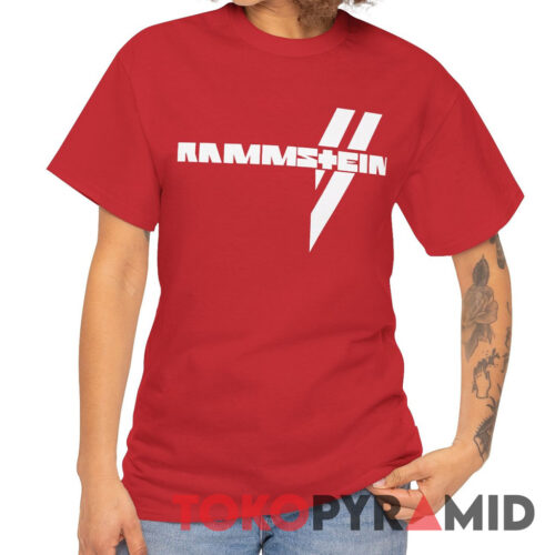Rammstein Weiße Balken Tee Rammstein Weiße Balken Tee
