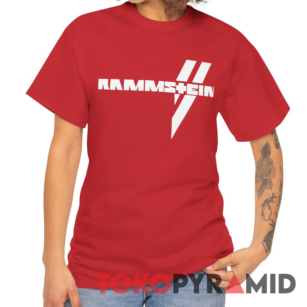 Rammstein Weiße Balken Tee Rammstein Weiße Balken Tee