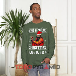 Randy Savage Have A Macho Christmas Sweatshirt 3 Randy Savage Have A Macho Christmas Hemp Long sleeved