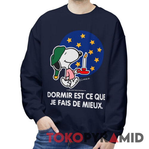 Rare 1958 Snoopy Dormir Est Ce Que Je Fais De Mieux Sweatshirt Rare 1958 Snoopy Dormir Est Ce Que Je Fais De Mieux Sweatshirt