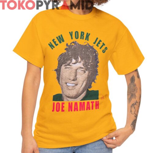 Rare 1972 Joe Namath New York Jets Graphic Shirt
