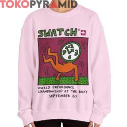 1984 Keith Haring Swatch Shirt World Breakdancing Championship At The Roxy 2 Rare 1984 Keith Haring Swatch Shirt World Breakdancing Championship At The Roxy