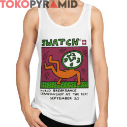 1984 Keith Haring Swatch Shirt World Breakdancing Championship At The Roxy 4 Rare 1984 Keith Haring Swatch Shirt World Breakdancing Championship At The Roxy
