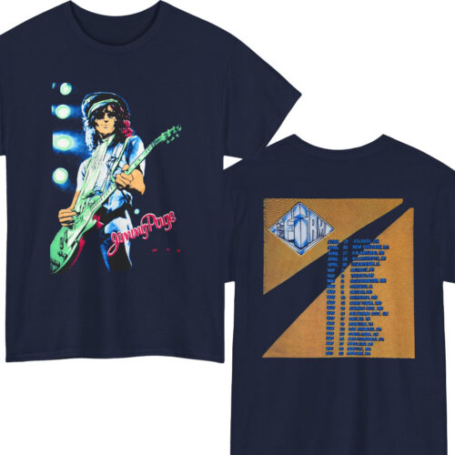 Rare 1985 Jimmy Page The Firm Blue Concert Shirt