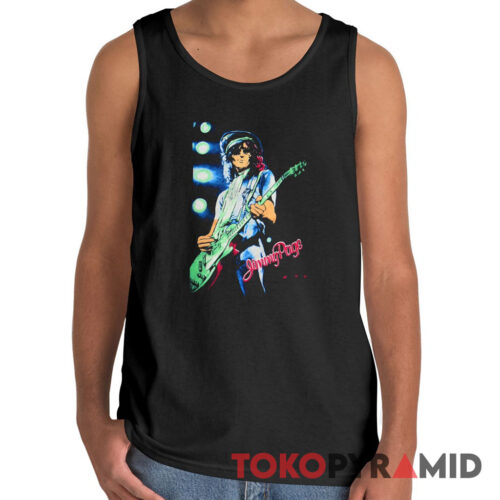 Rare 1985 Jimmy Page The Firm Blue Concert Tank Top