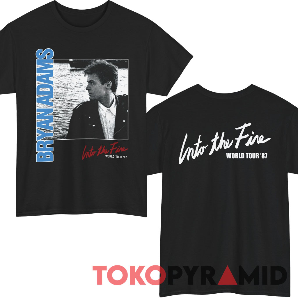 Rare 1987 Bryan Adams Into The Fire World Tour Shirt Rare 1987 Bryan Adams Into The Fire World Tour Shirt
