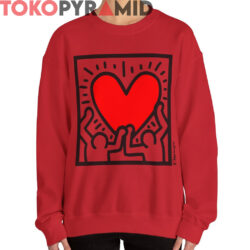 Rare 1988 Keith Haring Red Heart Shirt 2 Rare 1988 Keith Haring Red Heart Shirt