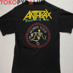 Rare 1990 Anthrax Persistence Of Time Tour Shirt 2 Sided
