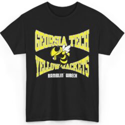 Rare 1990 Georgia Tech Yellow Jackets Shirt Ramblin Wreck
