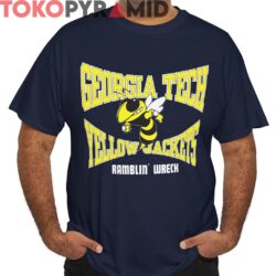 Rare 1990 Georgia Tech Yellow Jackets Shirt Ramblin Wreck