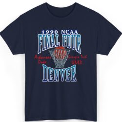 Rare 1990 NCAA Final Four Denver Shirt Arkansas Duke Georgia Tech UNLV