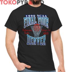 Rare 1990 NCAA Final Four Denver Shirt Arkansas Duke Georgia Tech UNLV