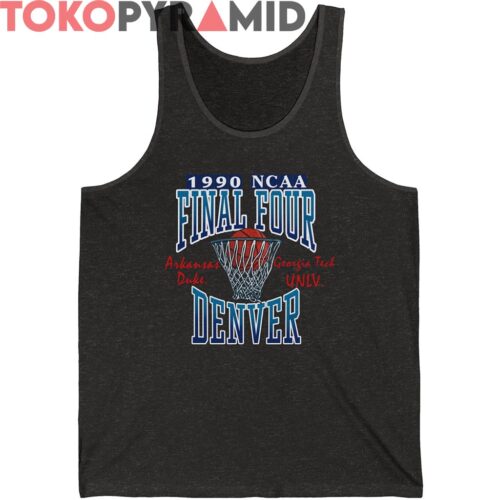 Rare 1990 NCAA Final Four Denver Shirt Arkansas Duke Georgia Tech UNLV