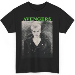 Rare 1993 Avengers Paint It Black Thin White Line Shirt