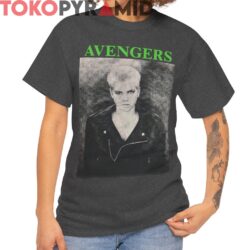 Rare 1993 Avengers Paint It Black Thin White Line Shirt