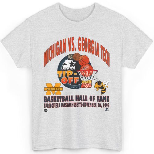 Rare 1993 Michigan Vs Georgia Tech Shirt