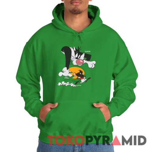 Rare 1993 Sylvester And Speedy Gonzales Hoodie Rare 1993 Sylvester And Speedy Gonzales Hoodie