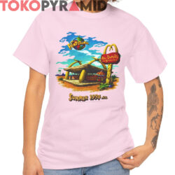 Rare 1994 The Flintstones Rocdonalds Shirt