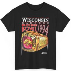 Rare 1994 Wisconsin Badgers Rose Bowl Ring Shirt