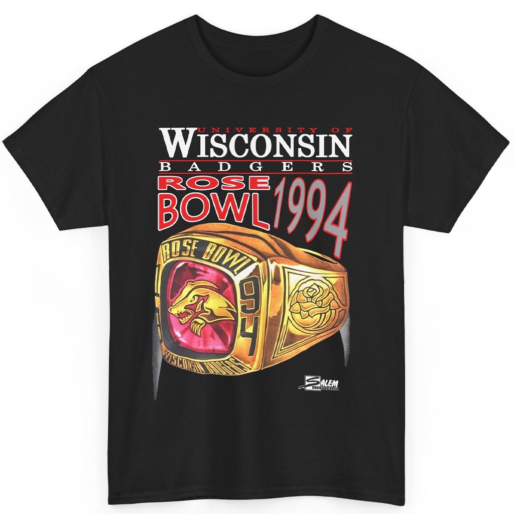 Rare 1994 Wisconsin Badgers Rose Bowl Ring Shirt Rare 1994 Wisconsin Badgers Rose Bowl Ring Shirt