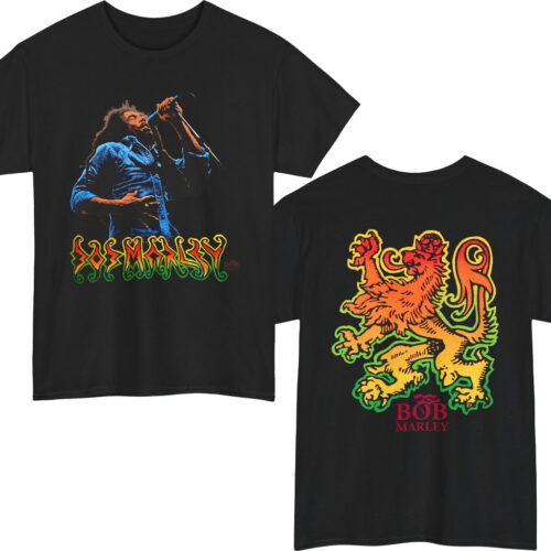 Rare 1995 Bob Marley Liquid Blue Shirt