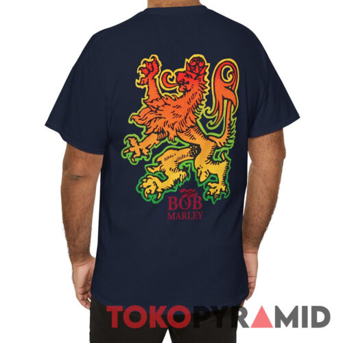 Rare 1995 Bob Marley Liquid Blue Shirt Back