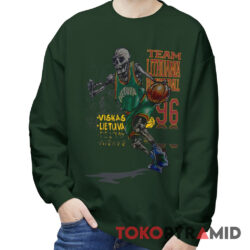 Rare 1996 Grateful Dead Team Lithuania Basketball Sweatshirt