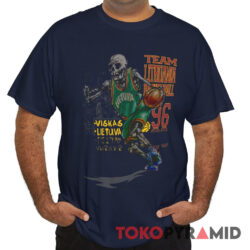 Rare 1996 Grateful Dead Team Lithuania Basketball Tee