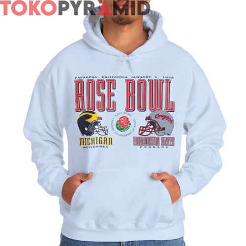 Rare 1998 Rose Bowl Michigan Vs Washington State Shirt