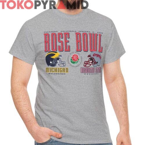 Rare 1998 Rose Bowl Michigan Vs Washington State Shirt