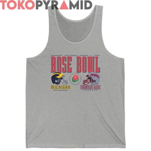 Rare 1998 Rose Bowl Michigan Vs Washington State Shirt