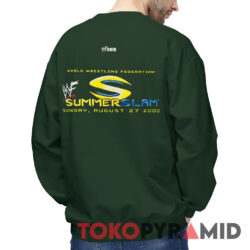 Rare 2000 WWF Summerslam Shirt Triple H The Rock Kurt Angle Sweatshirt