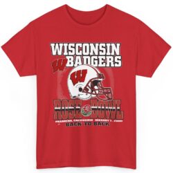 Rare 2000 Wisconsin Badgers Rose Bowl Shirt