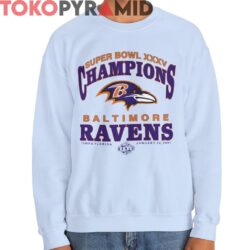 Rare 2001 Ravens Baltimore Super Bowl XXXV Shirt 3 Rare 2001 Ravens Baltimore Super Bowl XXXV Shirt