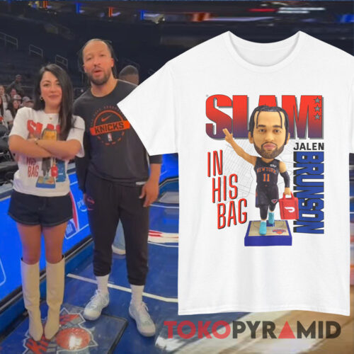 Rare 2026 Slam Jalen Brunson Doordash In His Bag Shirt Rare 2026 Slam Jalen Brunson Doordash In His Bag Shirt