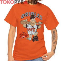 Rare 90s Baltimore Orioles X The Flintstones Shirt