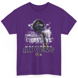 Rare 90s Baltimore Ravens In The Rain Shirt