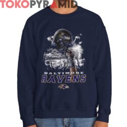 Rare 90s Baltimore Ravens In The Rain Shirt