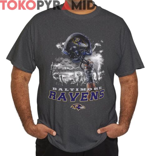 Rare 90s Baltimore Ravens In The Rain Shirt