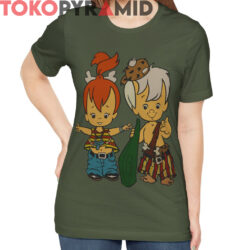 Rare 90s Flintstones Pebbles Bam Bam Shirt