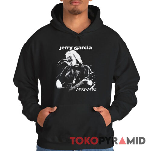 Rare 90s Grateful Dead Tribute Jerry Garcia 1942 1995 Hoodie