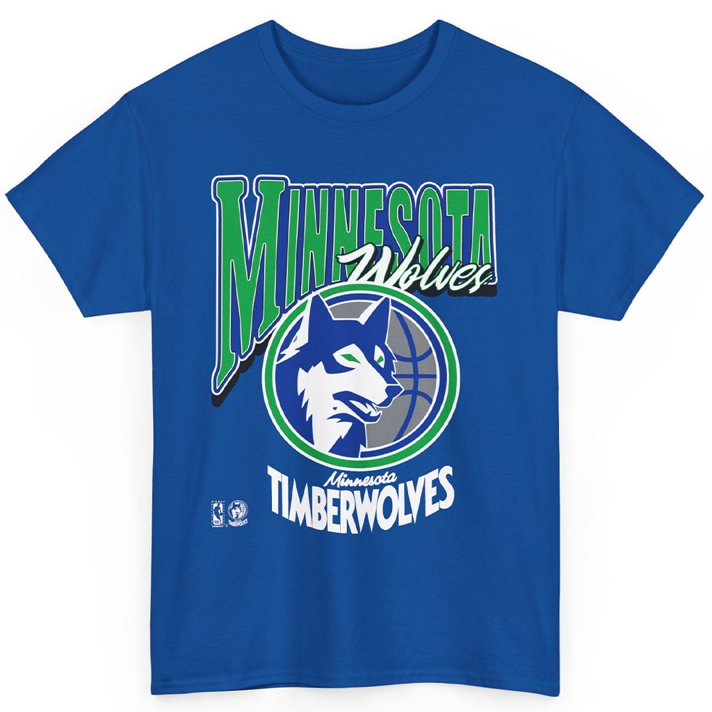 Rare 90s Minnesota Wolves Minnesota Timberwolves Logo Shirt Rare 90s Minnesota Wolves Minnesota Timberwolves Logo Shirt