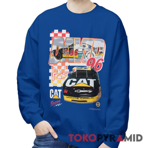 Rare 90s Nascar David Green 96 Tee Caterpillar Chevy Monte Carlo Sweatshirt