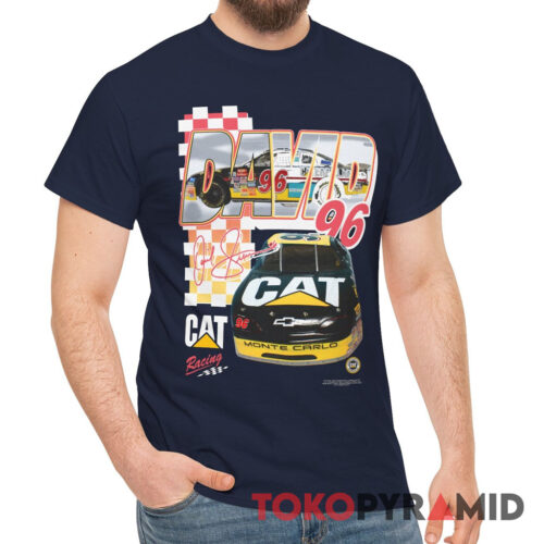 Rare 90s Nascar David Green 96 Tee Caterpillar Chevy Monte Carlo T Shirt