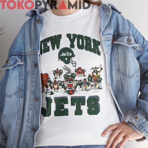 Rare 90s New York Jets Looney Tunes Shirt Rare 90s New York Jets Looney Tunes Shirt