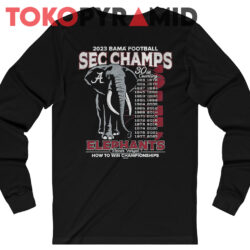 Alabama Crimson Tide SEC Championship Football Conference Champions Shirt 3 Rare Alabama Sec Championship Shirt Alabama Crimson Tide 84 2023 Sec Football Conference Champions Long Sleeve