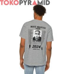 Rare Bad Bunny 2024 Most Wanted Tour 2-Sided Shirt 5 Rare Bad Bunny 2024 Most Wanted Tour 2 Sided