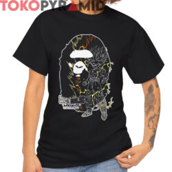 Rare Bape Dragon Ball Z Son Gohan Ape Head Shirt