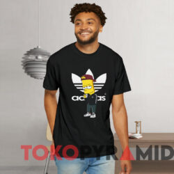 Rare Bart Simpson X Adidas T shirt Black T shirt